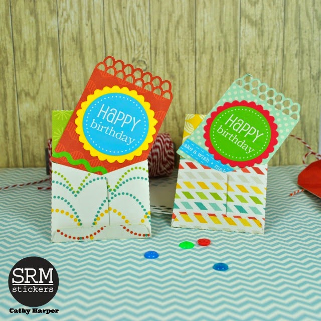 SRM Stickers Blog - by Cathy Harper - #stickers #birthday #box #cards