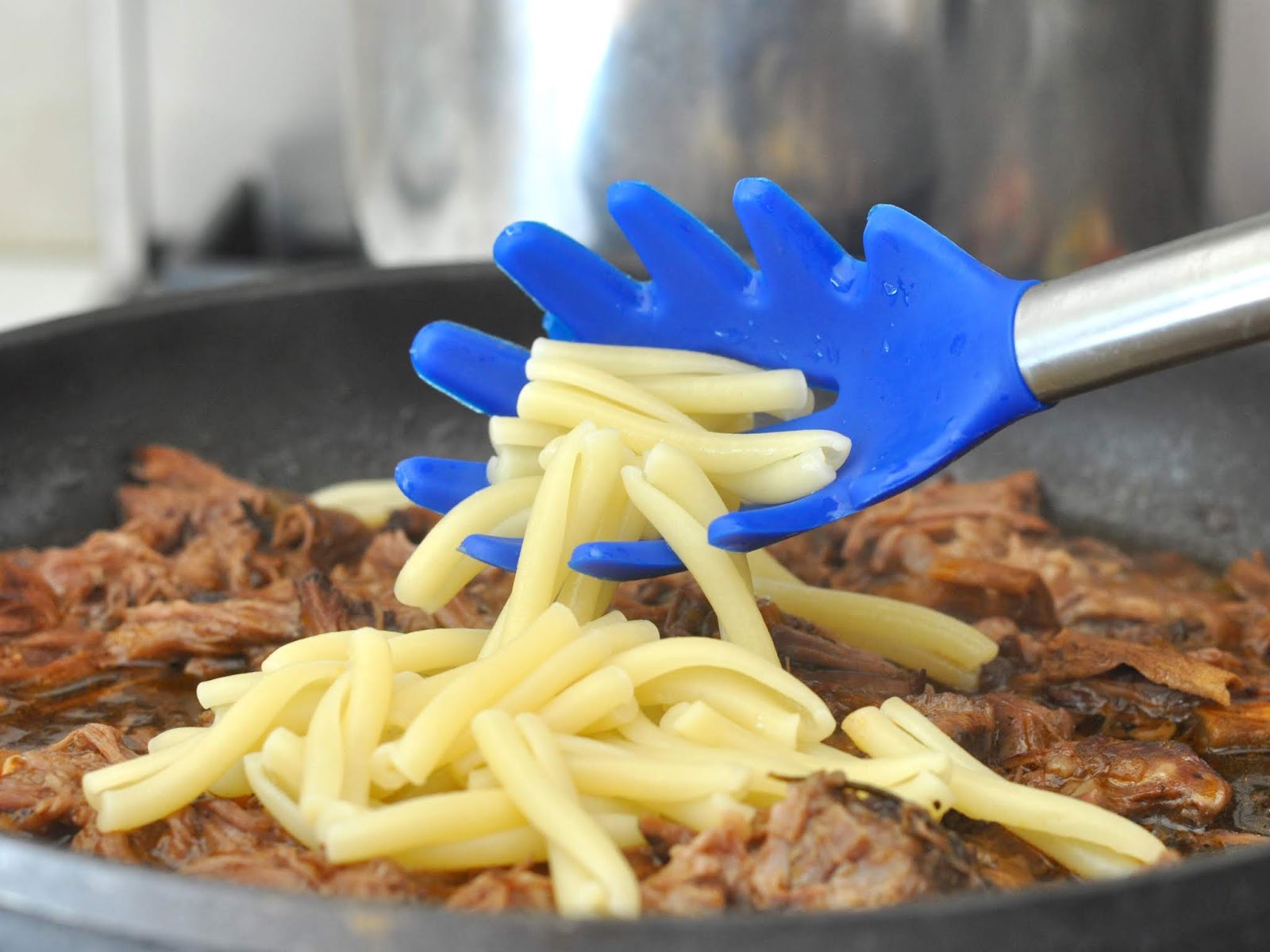Casarecce Pasta Amongst Braised Beef Together With Santa Cristina