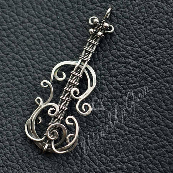 Al Instrument Inspired Wire Wrapped Pendants And Tutorials By Wireupgem The Beading Gem S Journal - Wire Wrapped Treble Clef Pendant Al Instrument Inspired Wire Wrapped Pendants And Tutorials By Wireupgem The Beading Gem S Journal - Wire Wrapped Treble Clef Pendant