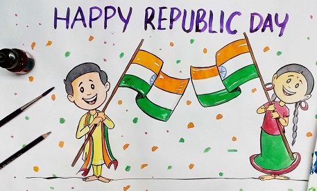 Featured image of post Republic Day Drawing Competition Images Simple How to draw a flag for republic day 2021