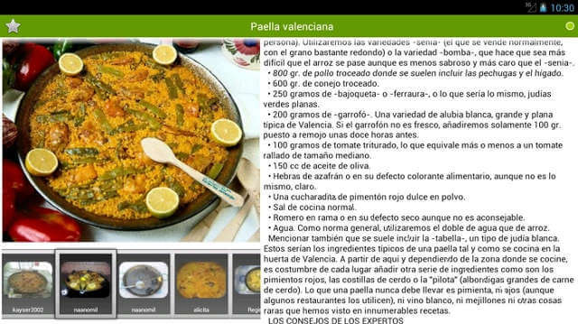 Recetario recetas cocina