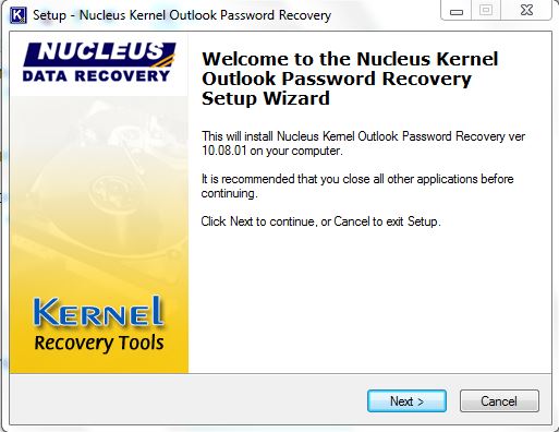 Outlook pst file password recovery software