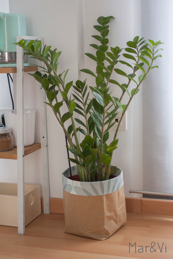 como hacer un macetero de papel reciclado