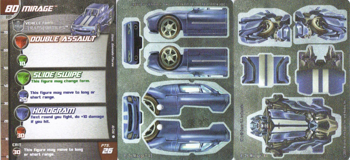 A Pack To Be Named Later 2007 Wizards of the Coast Transformers 3D