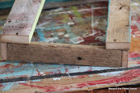 how to make a tray from salvaged wood