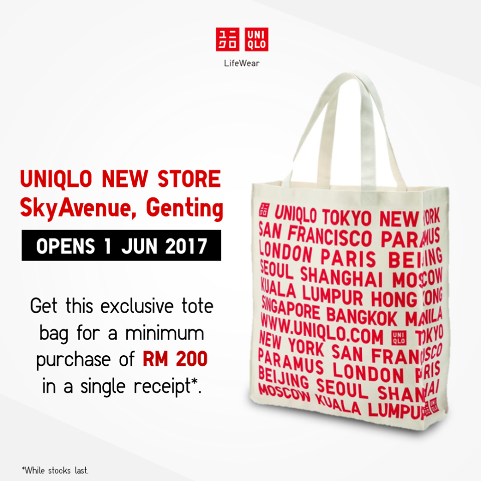 BestLah Uniqlo FREE Uniqlo Tote Bag (1 June)