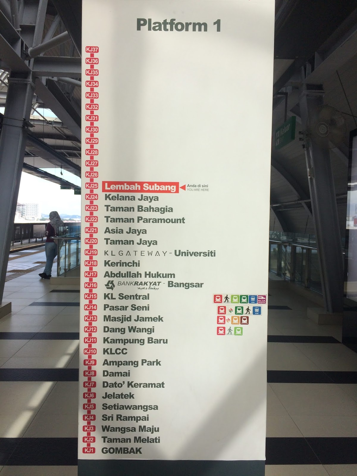 Kuala Lumpur Walk Pics  Lembah Subang LRT Station