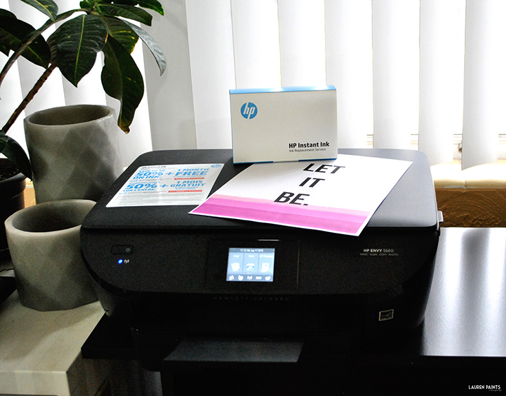 When you are designing a lot, you need a printer that you can rely on. Luckily I also have an ink service I can rely on as well. Try HP Instant Ink for free & grab free printables...