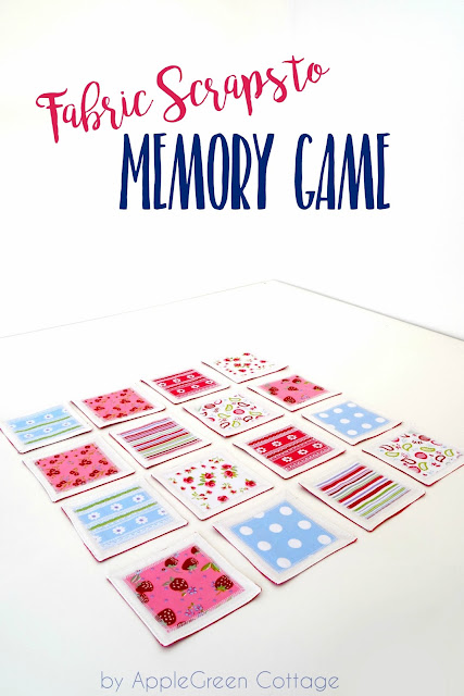 A DIY fabric memory game is a fun and easy-to-sew DIY game for kids and adults alike. You can make your own if you know how to sew a straight line! Grab a few fabric craps and go for this easy beginner sewing project! Makes a great DIY birthday present, stocking stuffer or party favor.