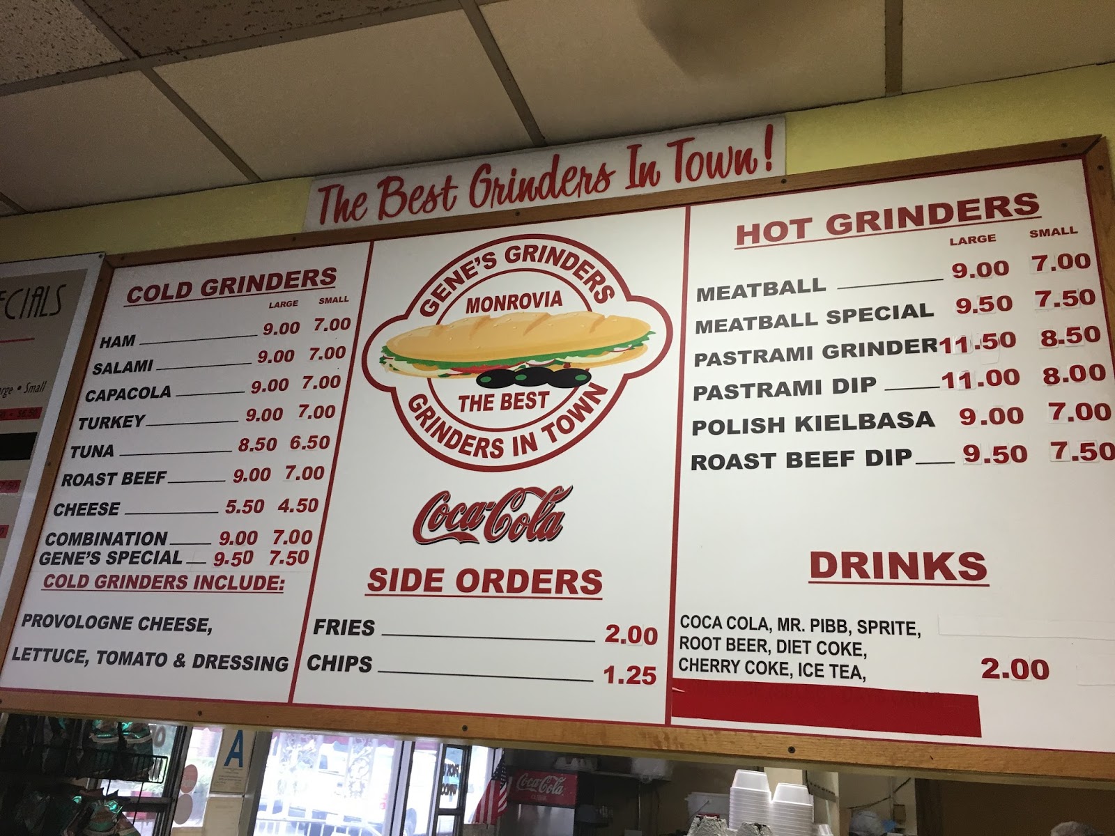 Gene's Grinder in Monrovia
