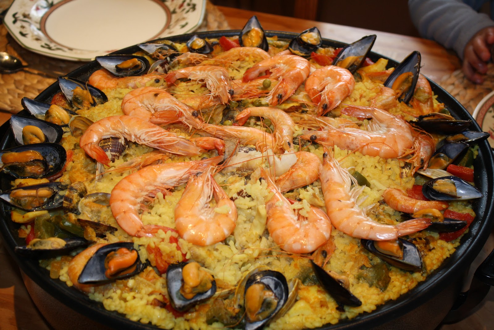 La dieta mediterránea de nuestra familia Paella marinera