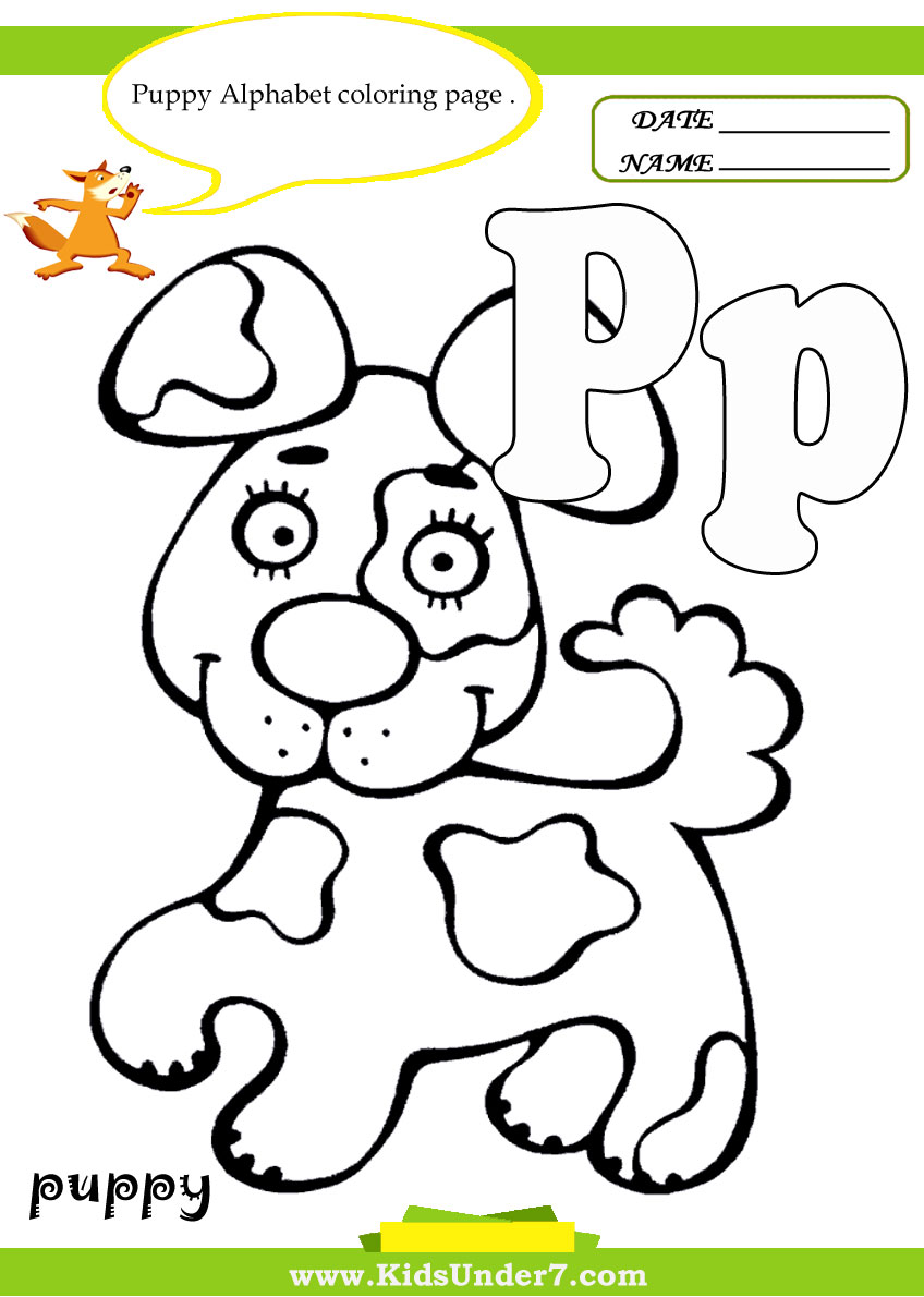 p coloring pages for kids - photo #26