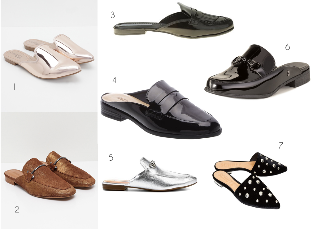 sapato flat mule
