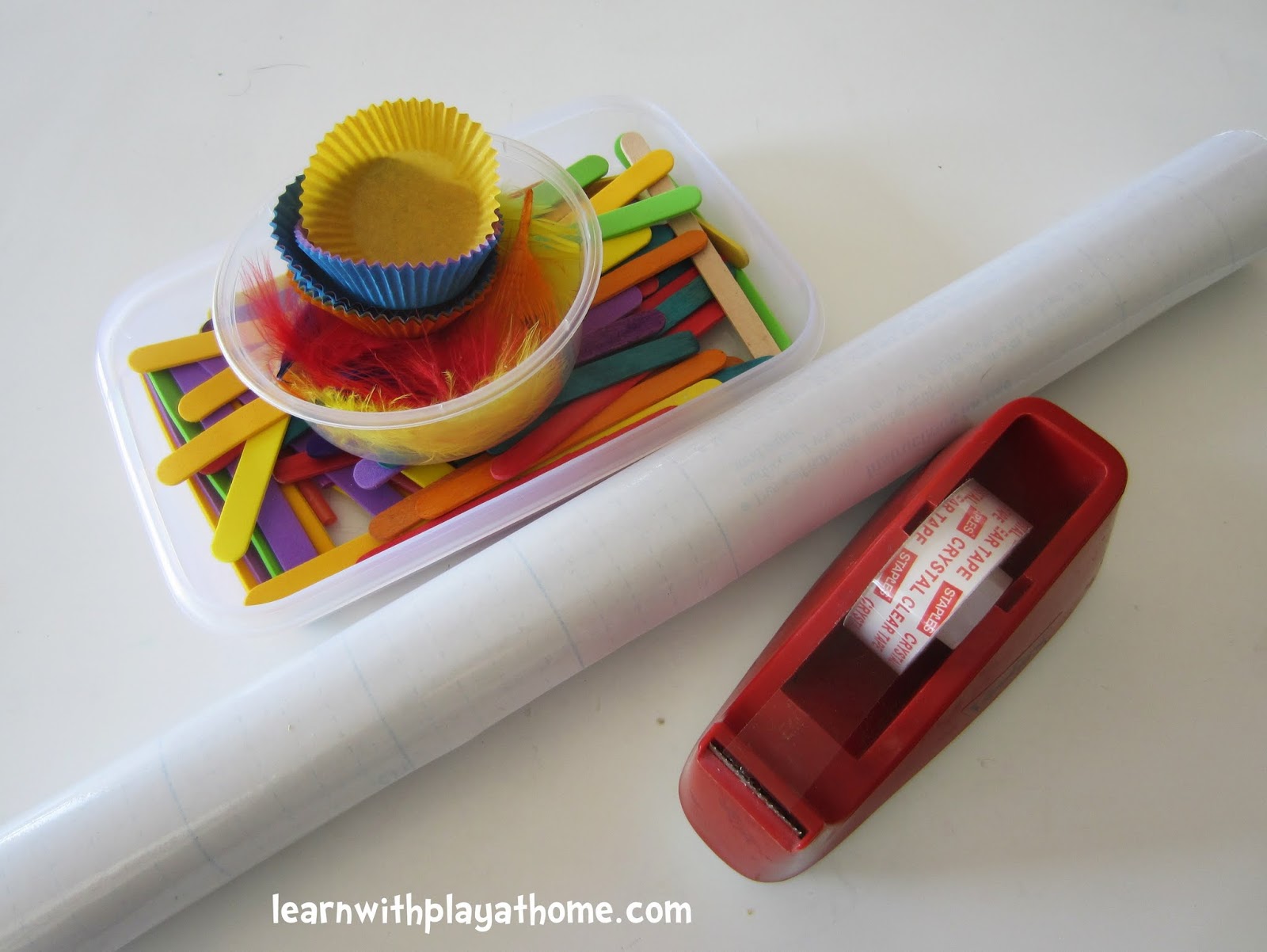 Learn with Play at home: Sticky Table Garden. Contact Paper ...
