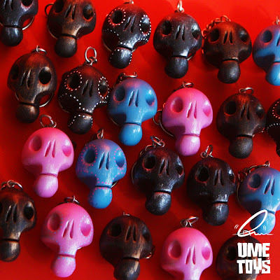 Bonehead Resin Key Chains by UME Toys