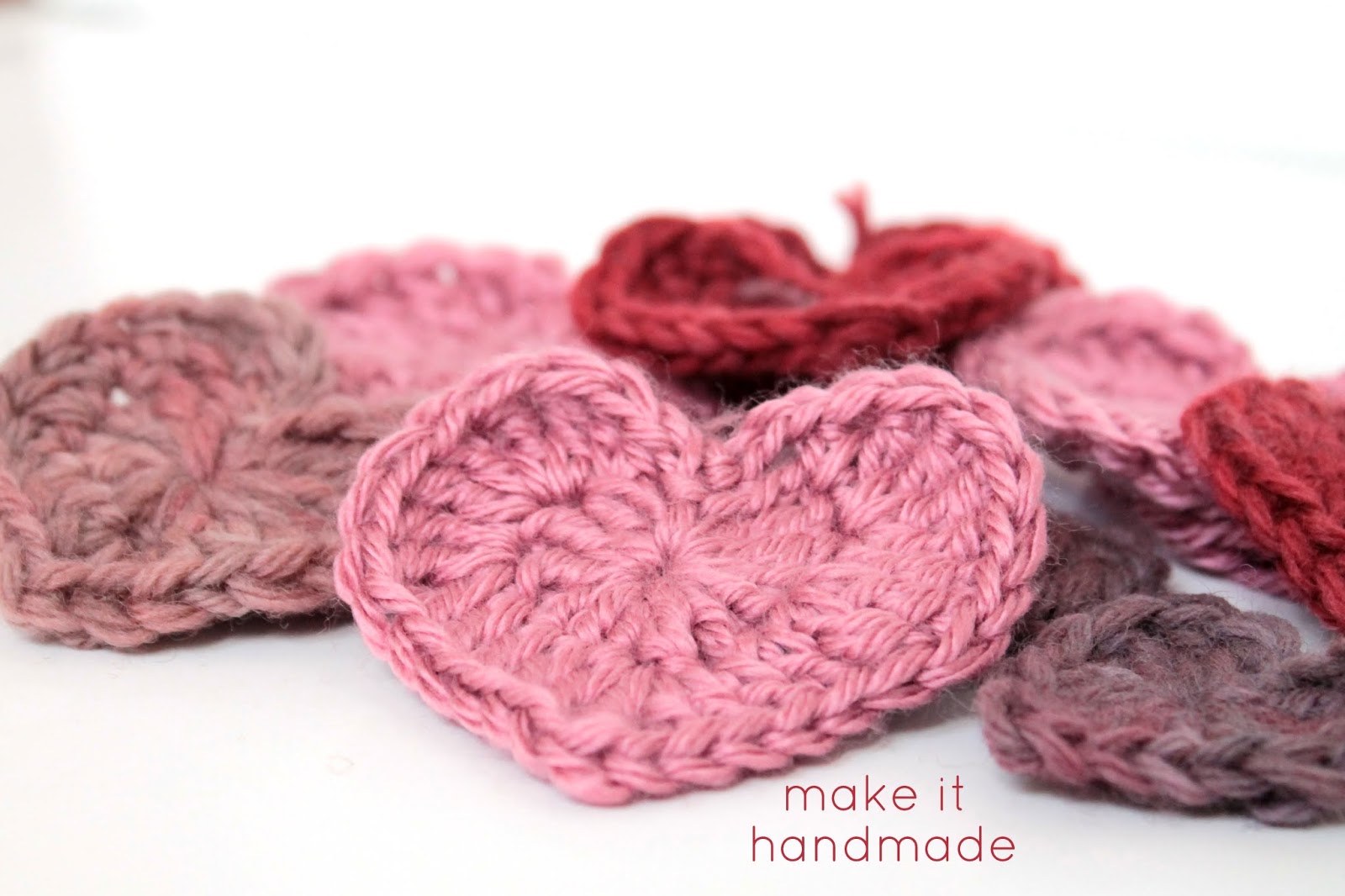 Yarn Heart Magnets for Valentine's Day
