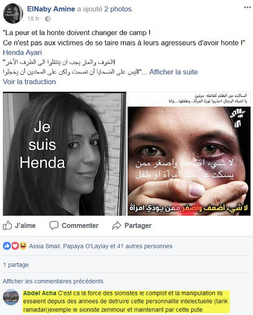 Henda Ayari accusée de participer à un complot juif mondial