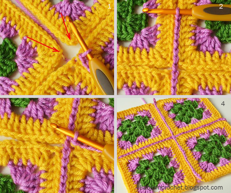 3 Ways to Join Granny Squares LillaBjörn's Crochet World