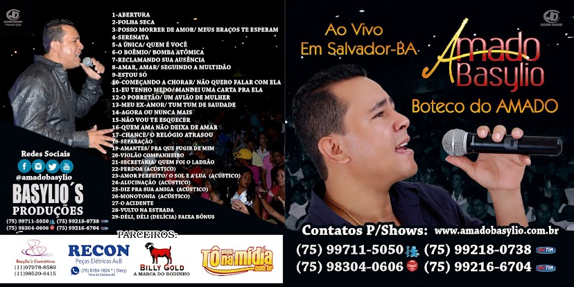 BAIXE JÁ O CD AMADO BASYLIO, BOTECO DO AMADO