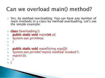 Can you Overload or Override main method in Java? | Java67