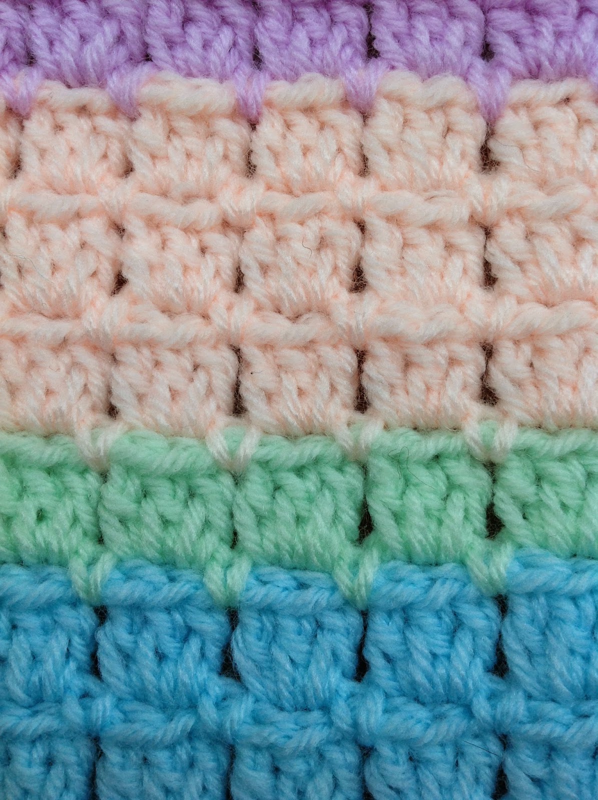 OYA's WORLD- Crochet-Knitting: Crochet: BLOCK STITCH Baby Blanket