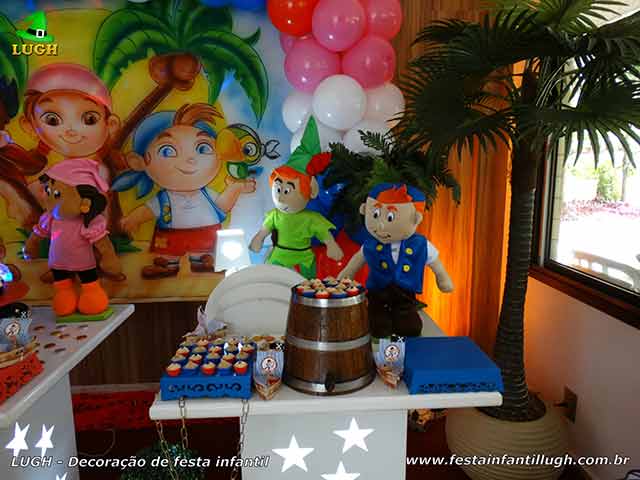 Decoração infantil Jake e os Piratas - festa infantil