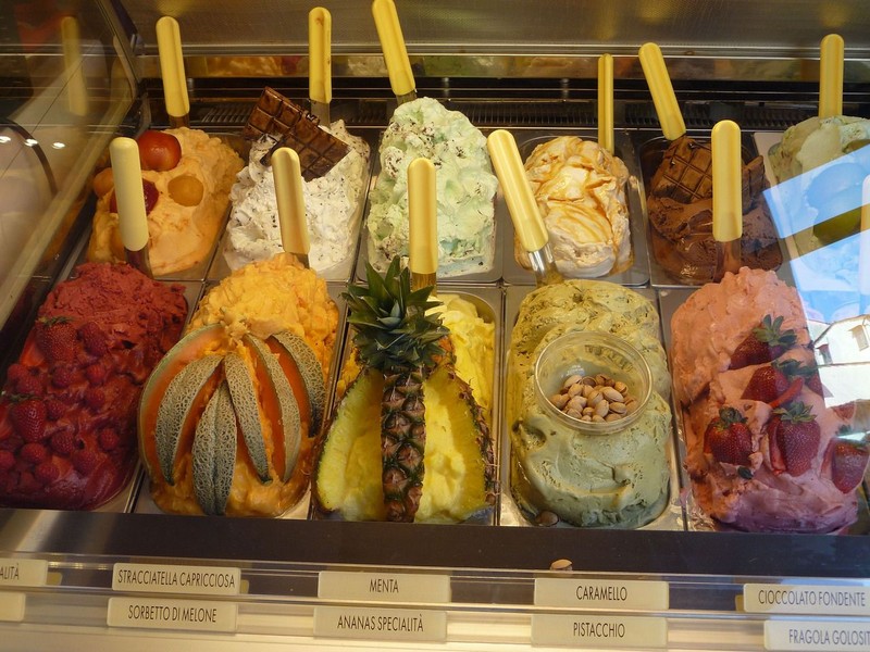 Gelato Ice cream, Umbria, Italy