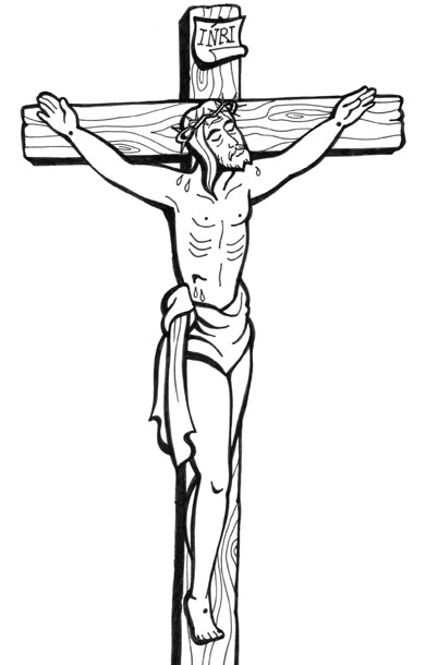 El Rincón De Las Melli Dibujo Cristo En La Cruz