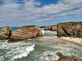 Visit Cathedral Beach on our Camino Bike Trip in Spain