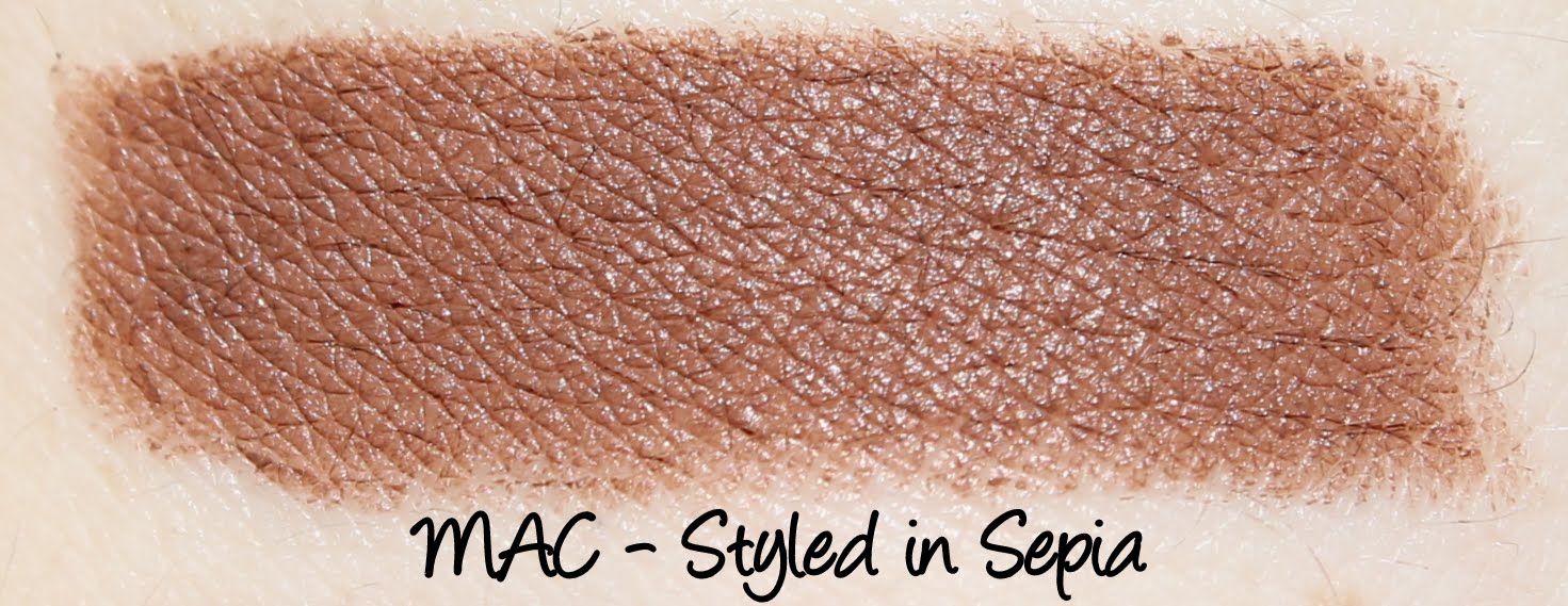 MAC Styled in Sepia Lipstick Swatches & Review