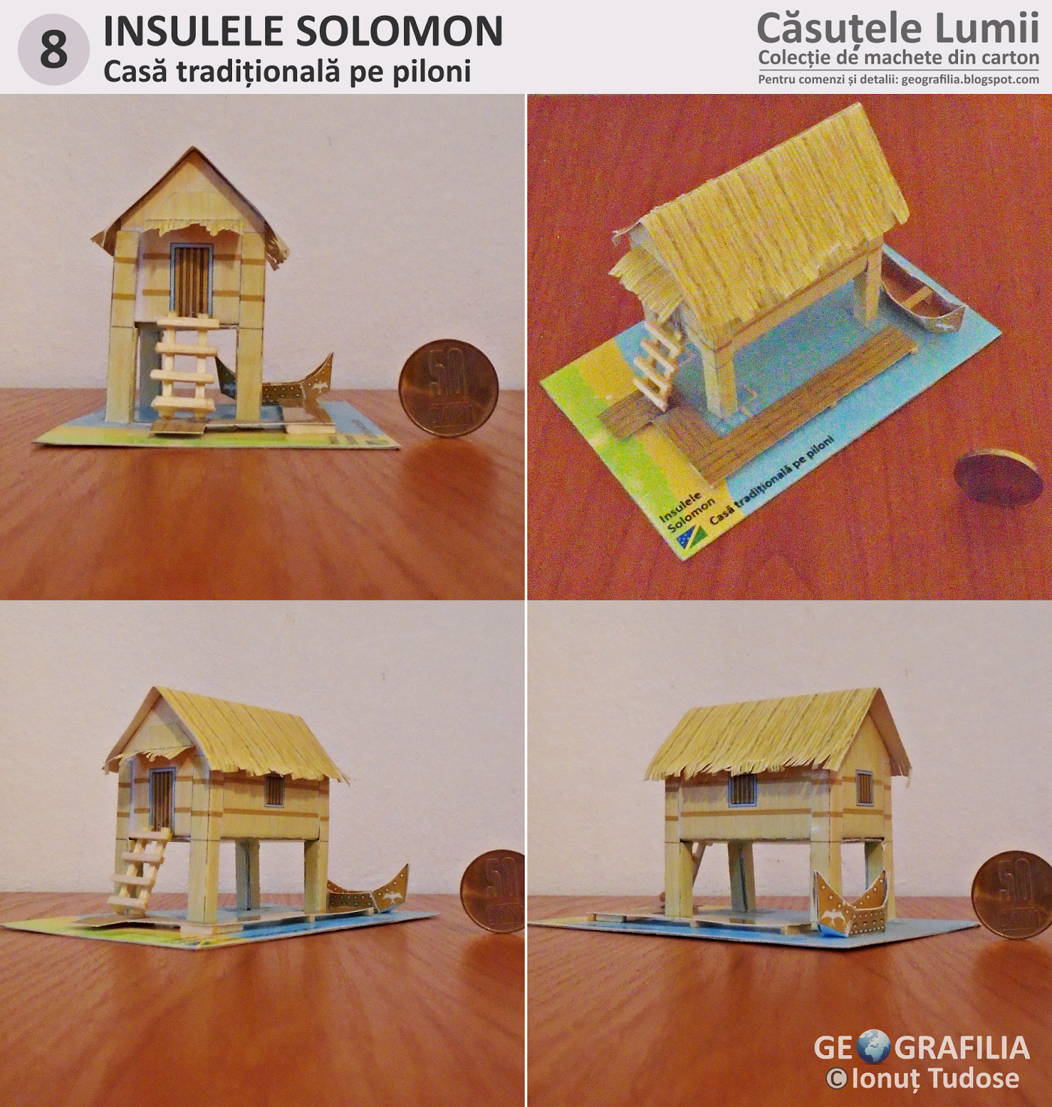 GEOGRAFILIA Căsuțele Lumii Colecție de machete din carton de Ionuț