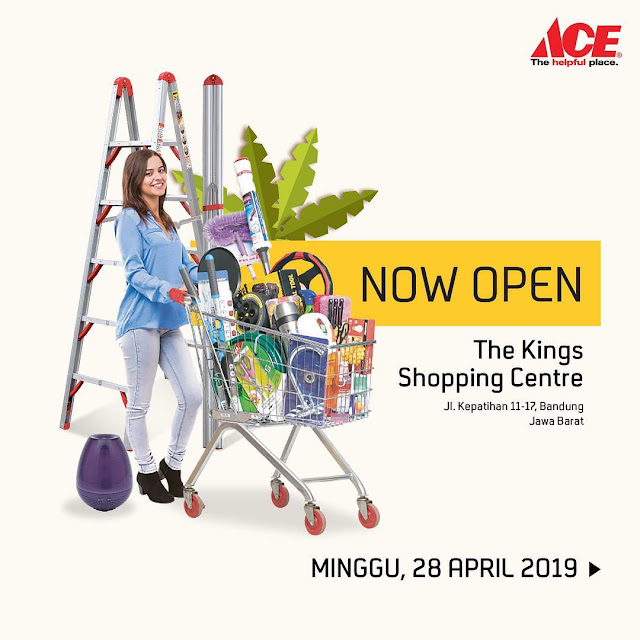 #AceHardware - #Promo Opening Hemat 50% di Kings Shopping Center Bandung (s.d 05 Mei 2019) #AceHardware - #Promo Opening Hemat 50% di Kings Shopping Center Bandung (s.d 05 Mei 2019)