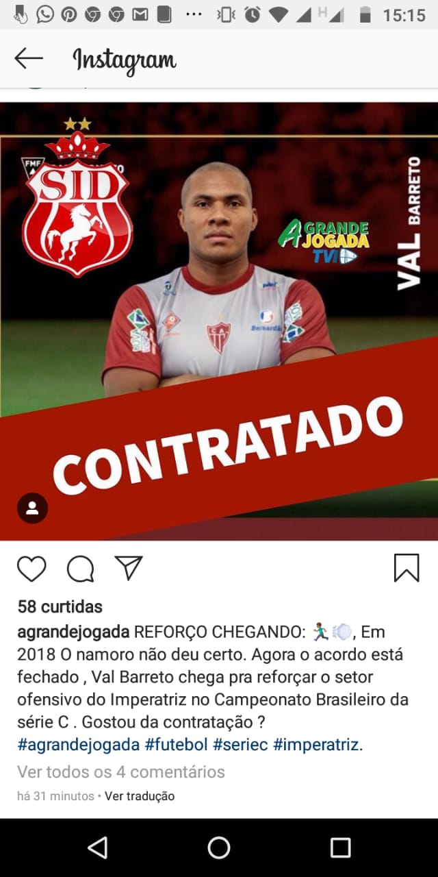 Com reforços, Imperatriz divulga lista de relacionados para o jogo