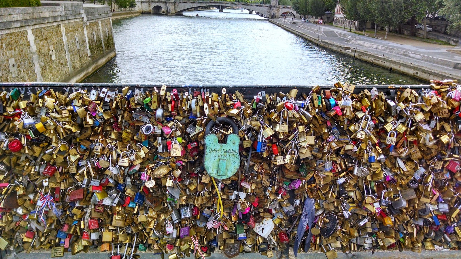 Coming Abstractions Paris Locks of Love Bridge