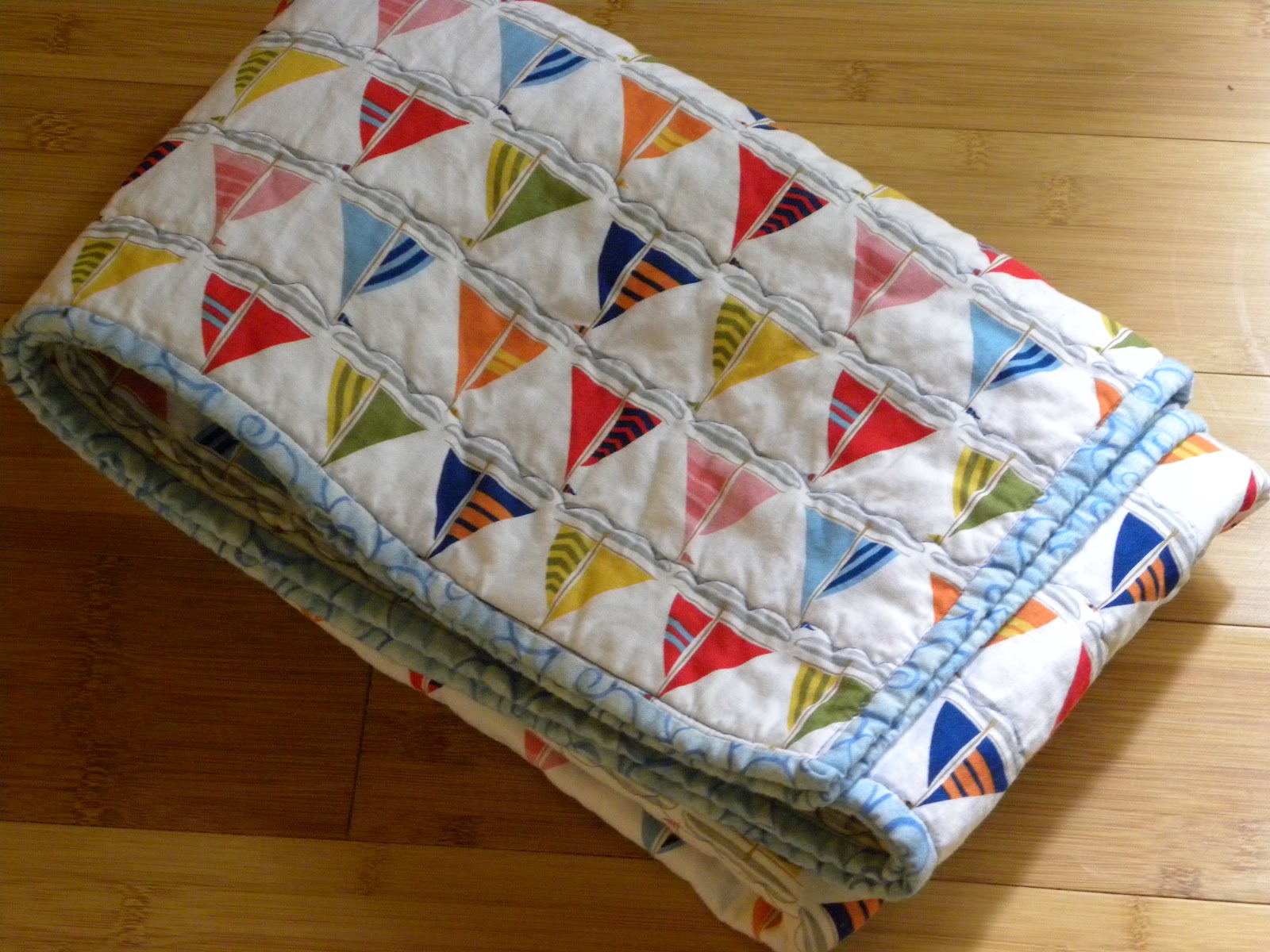 Grammie Q's Whole Cloth Baby Quilt