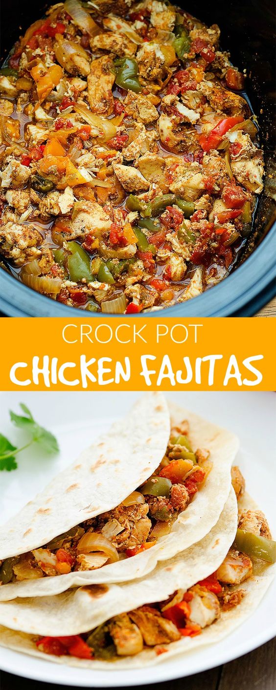 Crock Pot Chicken Fajitas healthy meals recipe