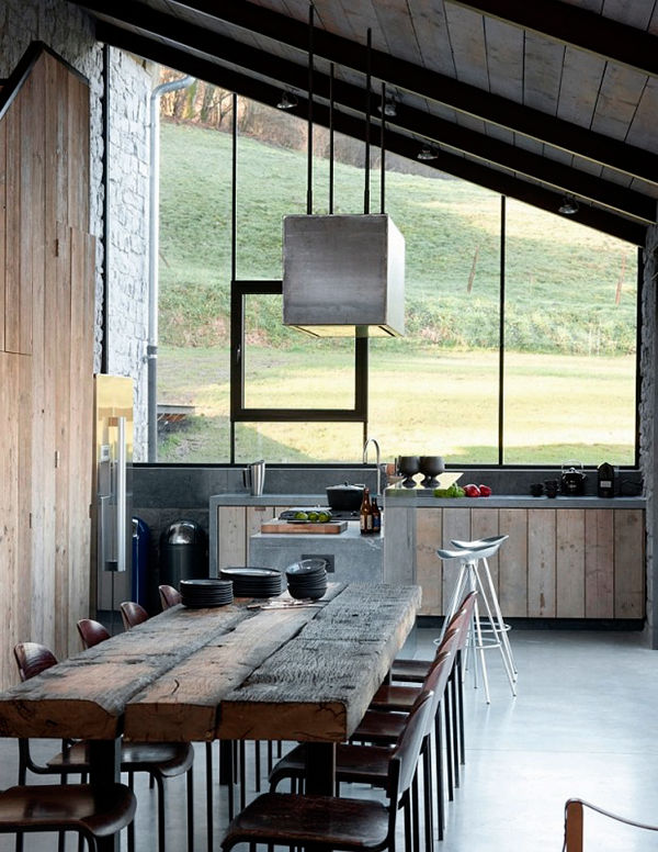 rustic modern.
