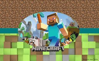 Fiesta de Minecraft: Etiquetas para Candy Buffet para Imprimir Gratis. Etiquetas para Imprimir Gratis de Fiesta de Minecraft.