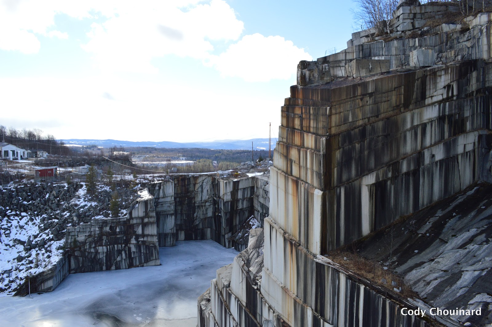 Cody Chouinard's Photography Rock climbing in the Barre granite quarries.