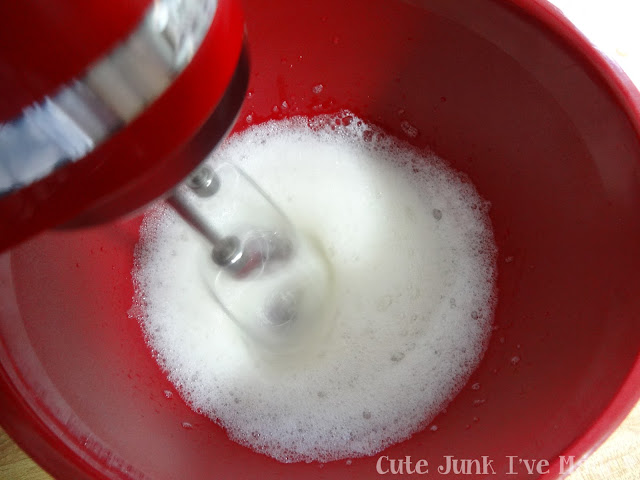 Pineapple Coconut Frozen Yogurt - Mixing Egg Whites