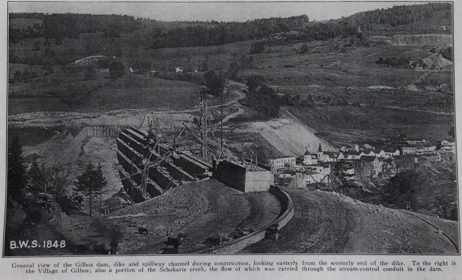 Industrial History NYC water supply Repairs of the 1927 Gilboa Dam