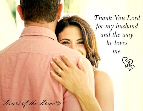 Your Heart of the Home: Thank You Lord for my Husband