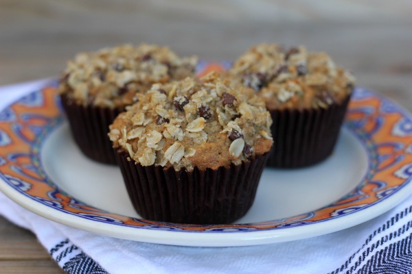Chocolate Chip Oatmeal Muffins