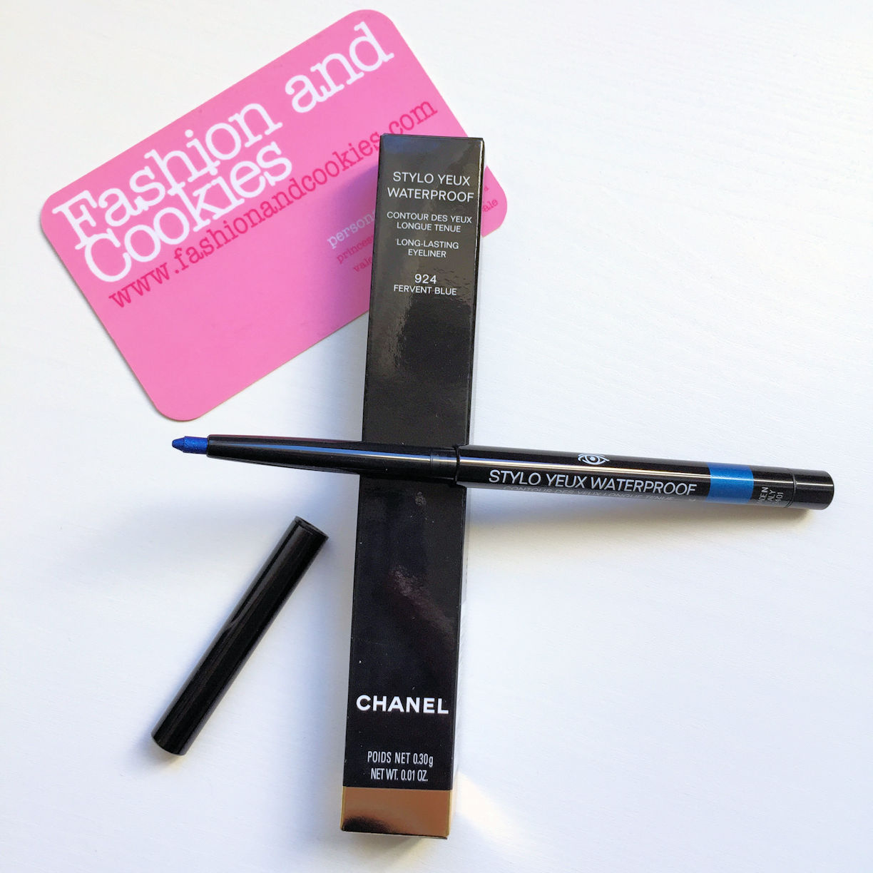 Chanel Stylo Yeux Waterproof in fervent blue from Chanel LA Sunrise collection on Fashion and Cookies fashion and beauty blog, beauty blogger