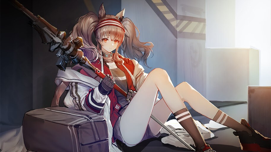 Arknights, Angelina, Anime, Girl, 4K, #6.546