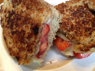 Strawberry and Brie Grilled Cheese Sandwich