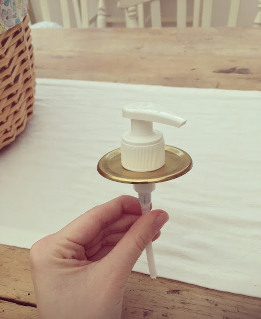 DIY Mason Jar Soap Dispenser tutorial from dovecottageblog.com