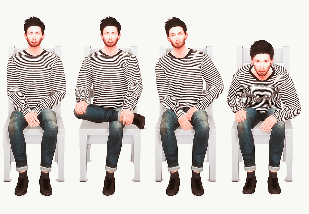 Male Sitting Poses Sims 4