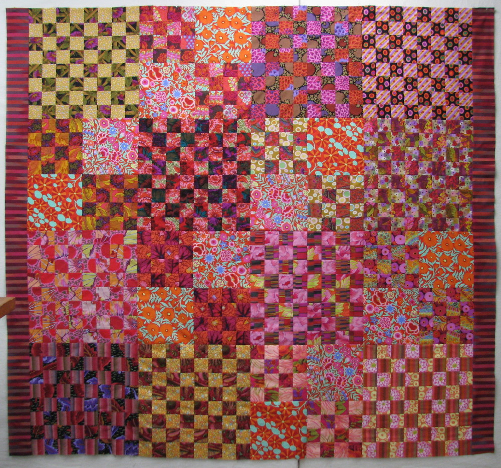 Exuberant Color : Checkerboard progress......