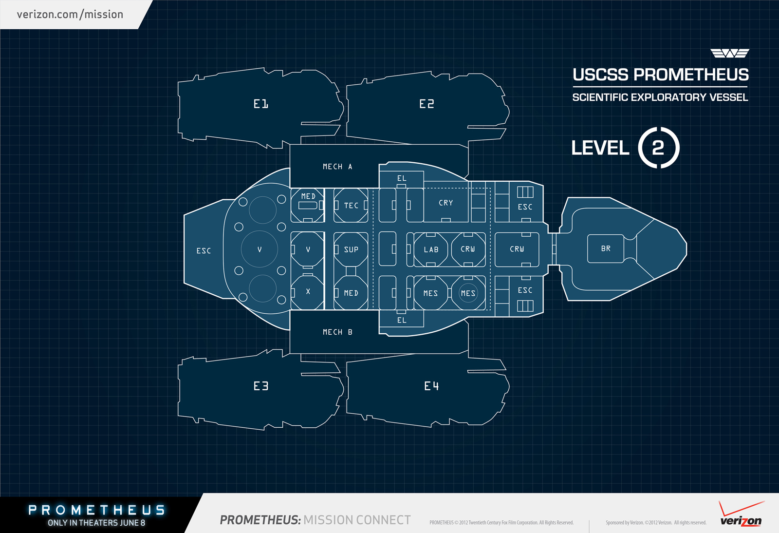 EXONAUTS!: Prometheus deck plans and interior shots!